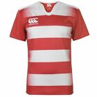 Canterbury Challenge Hoop Rugby T-Shirt Mens Red/White Top Tee Shirt Large
