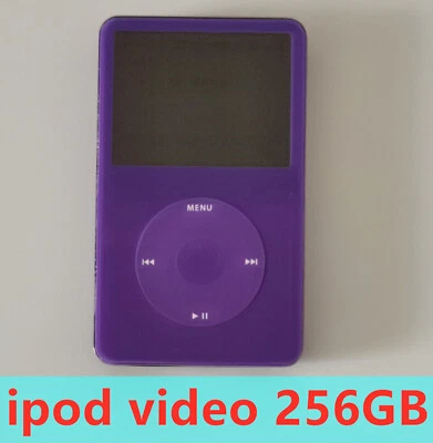 Latest Apple iPod Video 5th Gen 256GB Purple Upgraded SD Card SSD - Warranty - Image 1 of 3