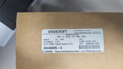 TRANSDUCTOR DE PRESIÓN ASHCROFT, SENSOR DE PRESIÓN Foto 1 de 4
