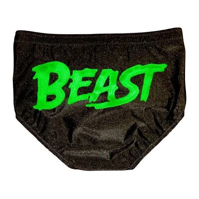 Pro Wrestling BEAST Trunks Black Spandex Ring Gear NEW - Other Colors Available