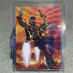 2024 Topps Chrome Galaxy Star Wars #24 Boba Fett’s Jetpack Wave Refractor /99 - Picture 1 of 4