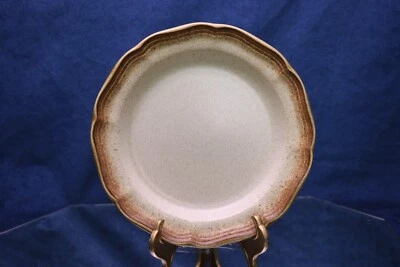 Plato (s) de ensalada Whole Wheat de Mikasa 8" E8000 borde de vieira marrón crema ¡COMO NUEVO! Foto 1 de 3