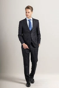 3 Piece Plaid Check Suit 36R x 30W - Picture 1 of 5