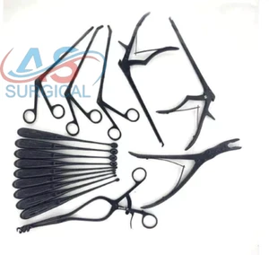 Laminectomy Set 16 Pcs Black Coated Surgical Orthopedic Surgical Instruments - Picture 1 of 3