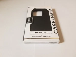 Case-Mate Tough Duo iPhone 15 Pro Case - Black [12ft Drop Protection] [Wireless - Picture 1 of 2