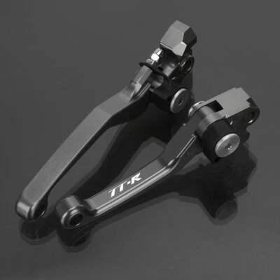 For Yamaha TTR125 TTR125L TTR230 Short Pivot Clutch Brake Levers CNC Adjustable - Image 1 of 4