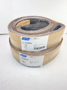 Lot Of 24 4 X 90 Inch 36 Grit Sanding Belts Norton SG R923 Dustless Anti-Static - Picture 1 of 1
