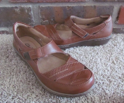 Clarks Collection Women's Brown  Leather Mary Jane-Size  7 - Изображение 1 из 4