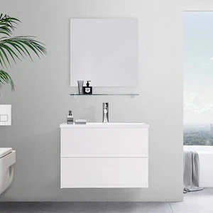 30"Bathroom Vanity With Sink 735mm*450mm*520mm Wall-Mounted MDF No Faucet Modern - Picture 1 of 11