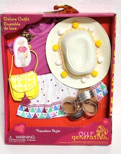 Our Generation Vacation Style Travel Fashion Outfit for 18" Dolls - Picture 1 of 2