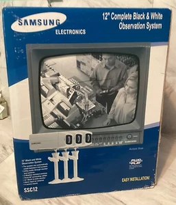 Samsung SSC12 12" B&W Observation Security System 3x Cams -NEW- - Picture 1 of 9
