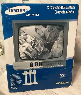 Samsung  SSC12  12"  B&W Observation Security System 3x Cams -NEW- - Image 1 of 4