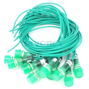 10PCS 380V Verde Indicatore Lampada Interruttore Segnale Luce per Scaldabagno Food Grade - Foto 1 di 4