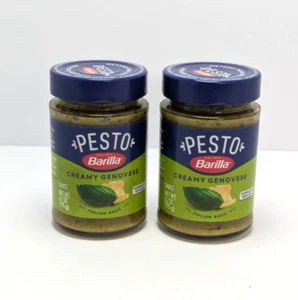 2 x Salsa pesto genovesa cremosa Barilla con albahaca italiana 6,2 oz BBD 2026 / FEB - Imagen 1 de 4