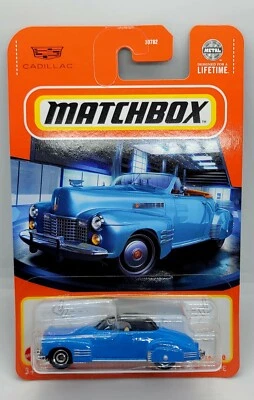Matchbox 2024 Blue 1941 Cadillac Series 62 Convertible Coupe Toy Car New Mattel  - Image 1 of 4