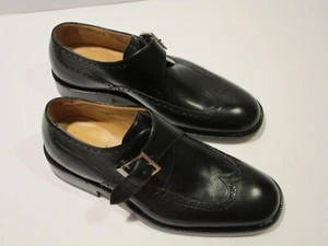Bally Herren Slipper Schnalle Schuhe, schwarz, 8D - Bild 1 von 7