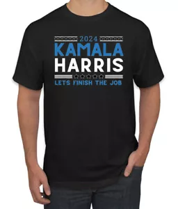 Kamala Harris 2024 | Let's Finish the Job USA Wahl Unisex T-Shirt - Bild 1 von 14