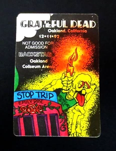 Grateful Dead Backstage Pass Puzzle Truck Oakland California 12/11/92 12/11/1992 - Picture 1 of 18