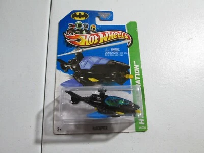  Hot Wheels #64 HW Imagination-Batman BATCOPTER negro/azul con utilería gris Foto 1 de 4