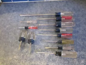 12 CRAFTSMAN PHILLIPS AND FLAT-TIP SCREWDRIVERS PR - Picture 1 of 5