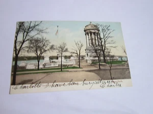Tarjeta postal vintage usada Riverside Park Soldiers & Sailors Monument Nueva York City - Imagen 1 de 8