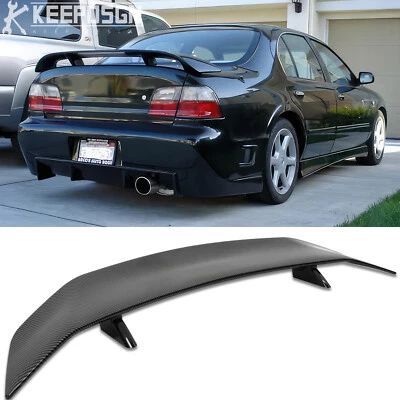 46" Carbon Fiber Rear Trunk Spoiler GT Wing For Nissan Maxima Altima Versa Sedan - Image 1 of 4