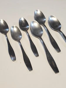 6 Stck. Wallace Edelstahl "NEWBURYPORT" auslaufend 6 Löffel, Tee & Suppe - Bild 1 von 9