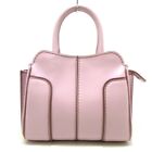 Auth Tod's Sella - Light Pink Leather Handbag