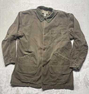 VTG LL Bean Chore Coat Mens XL Tall Brown Jacket Utility Barn Hunting Canvas Vtg - Image 1 of 4