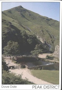 DOVE DALE, PEAK DISTRICT, Derbyshire - Vintage POSTCARD - Picture 1 of 2