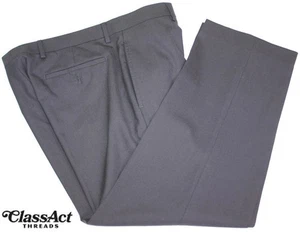 Ralph Lauren Total Comfort Wool Pant Blue Flat Fronts Tag Sz 32X27 (34X27) - Picture 1 of 9