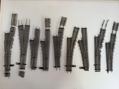 Lot of 9 Shinohara HO Track Turnouts Code 70 Used - Image 1 of 4