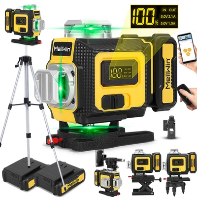 16 Line Laser Level Wasserwaage 360° Kreuzlinienlaser Selbstnivellierend +Stativ - Bild 1 von 4
