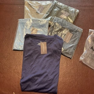 [5 Pack] Mens Active Athletic T Shirts Gym Running Workout Dry-Fit Crew Neck Top - Picture 1 of 8
