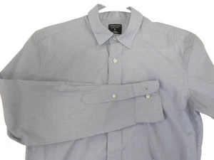 J. Crew Crewcuts Ludlow Dress Shirt Boys 16 Blue Premium Fine Cotton Long Sleeve - Picture 1 of 11