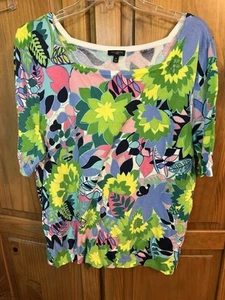 Talbots Floral Sweater Short Sleeve Size 2x - Picture 1 of 6