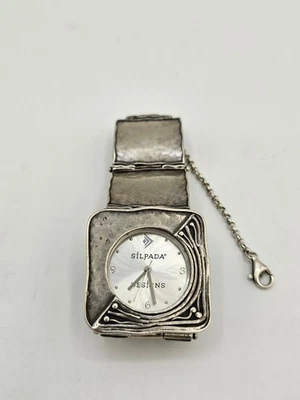 Sterling Silver SILPADA Hammered Lace 7" Ladies Watch Bracelet - Image 1 of 4