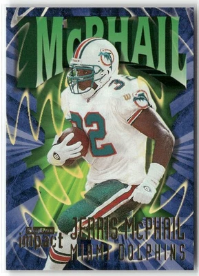 1997 SKYBOX IMPACT JERRIS MCPHAIL MIAMI DOLPHINS #141 - Image 1 of 3