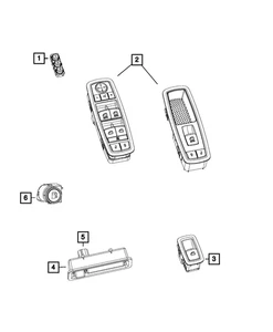 Genuine Mopar Lift-Gate Release Switch 68184315AA - Picture 1 of 4