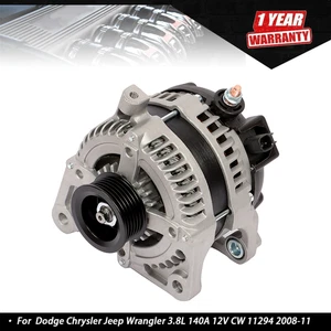 New Alternator For Dodge Chrysler Jeep Wrangler 3.8L 140A 12V CW 11294 2008-11 - Picture 1 of 12
