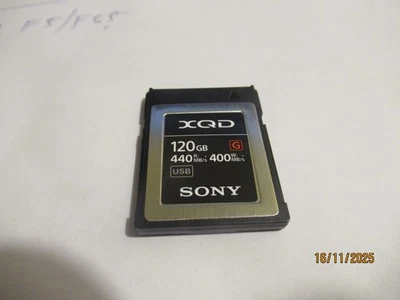 Sony Memory Card XQD G Series 120gb 440mb/s Read 400mb/s (QDG120F) - Image 1 of 4