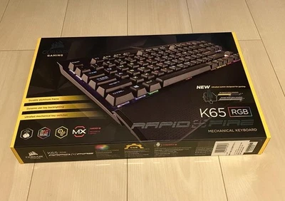 CORSAIR K65 RGB Mechanical Gaming Keyboard Cherry MX Speed Used/Tested - Image 1 of 4
