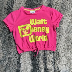Pink Disney girls crop top. Size M. In good condition. - Picture 1 of 3