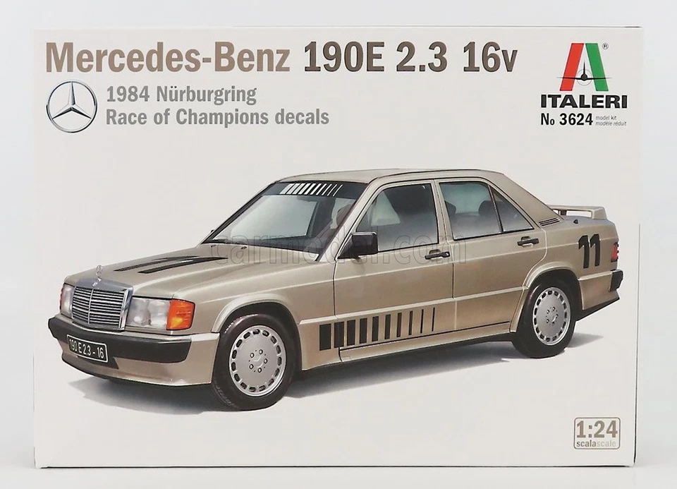 1/24 ITALERI - MERCEDES BENZ - 190E 2.3 16V (W201) N 11 WINNER NURBURGING IT3624 - Immagine 1 di 1