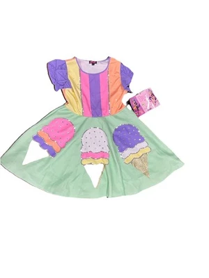 Vestido JoJo's Closet Niñas Talla 14/16 Helado Giro Lentejuelas Estrás (#102) Foto 1 de 4