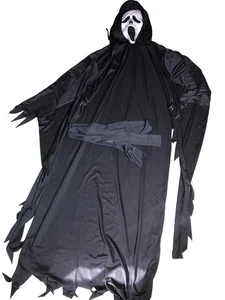 Maschera e costume bavaglino Scream Ghostface Gen 2 con fascia Fun world Division molto raro - Foto 1 di 13
