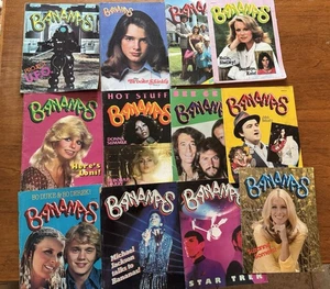 1980's Bananas Magazine Lot Of 12 BROOK Shields Star Trek Belushi Bo Derek VTG - Bild 1 von 9