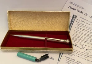 Life-Long sterling silver vintage 1950s propelling pencil, working, leads etc - Picture 1 of 17
