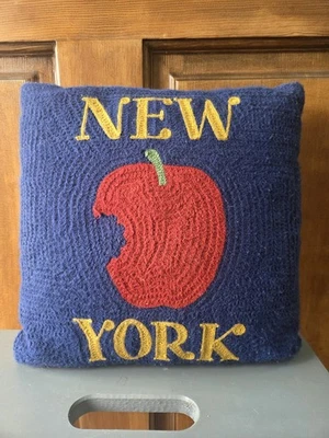 New York Pottery Barn Embroidered Crewel Pillow; Cotton - Image 1 of 4