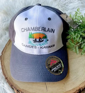 Chamberlain Canoes Kayaks Pacific Headwear Cap 101C Gray Strapback Baseball Hat - Picture 1 of 3